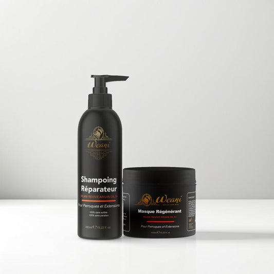 Duo Soin Réparateur Shampoing+Masque à l'huile d'Argan